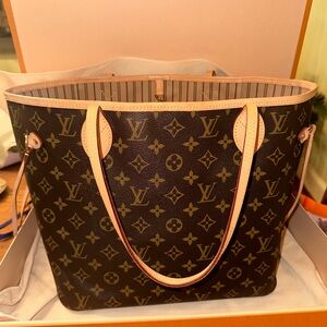Louis Vuitton Neverfull MM monogram Beigeauthentic